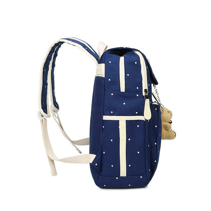 Canvas Print Polka Dot Backpack