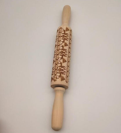 Rolling Pin Christmas Embossing