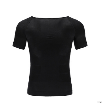 Male Chest Compression T-shirt Fitness Hero Belly Buster Slimming